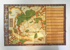 Dungeons and Dragons D&D (Anuire) Anuirean Calendar & Map Poster 21" X 32"